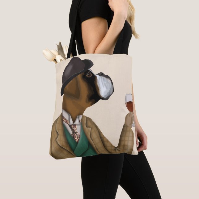 Tote Bag Snob de vin de boîte (De près)