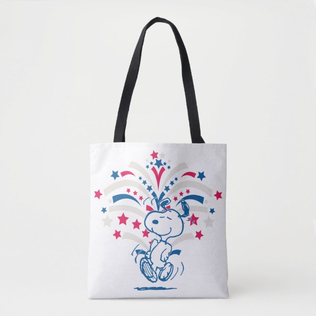 Tote Bag Snoopy 4 juillet Danse (Devant)