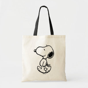Tote Bag Snoopy Black & Magenta Pattern