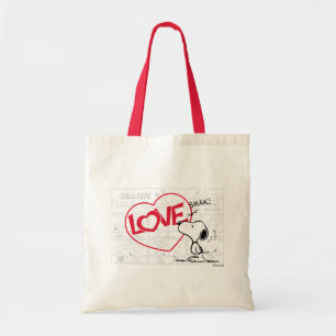 Tote Bag Snoopy "Love" bande dessinée graphique