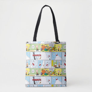 Tote Bag Snoopy Sled Riding Food Dish