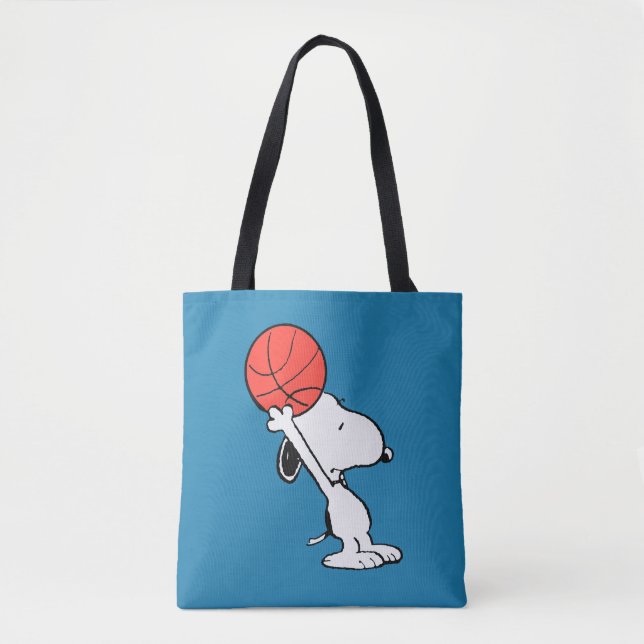 Tote Bag Snoopy Varsity Sports Basketball (Devant)