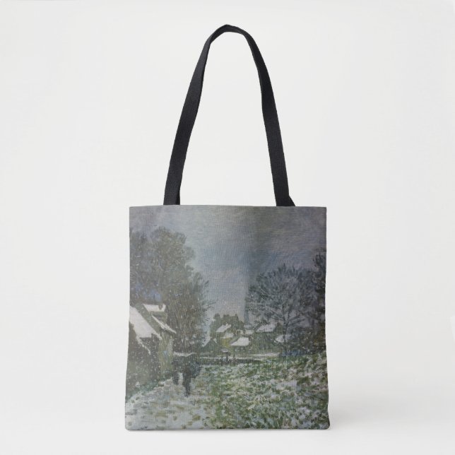 Tote Bag Snow at Argenteuil par Claude Monet (Devant)
