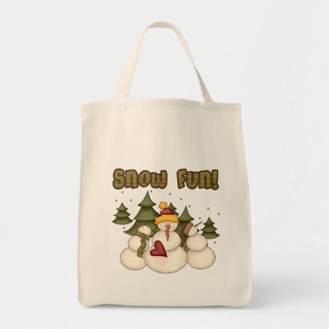 Tote Bag Snow Fun Deux T-shirts et cadeaux (Devant)