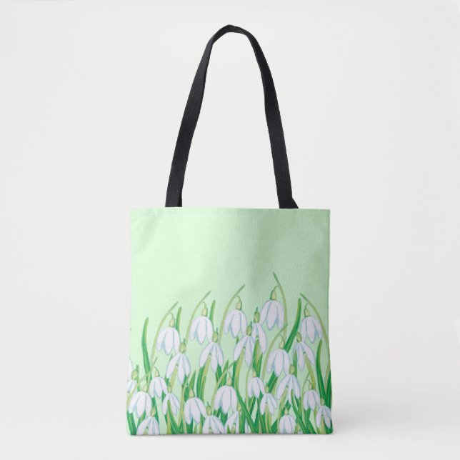 Tote Bag Snowdrops de printemps (Devant)