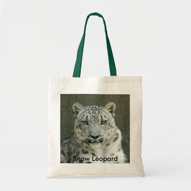 Tote Bag SnowLeopardM002, léopard de neige (Devant)