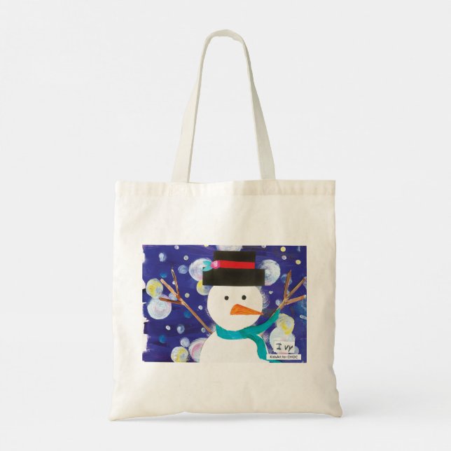 Tote Bag Snowman d'hiver (Dos)