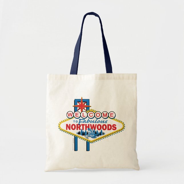 Tote Bag Snowmobiling/Welcome to the Northwoods (Devant)