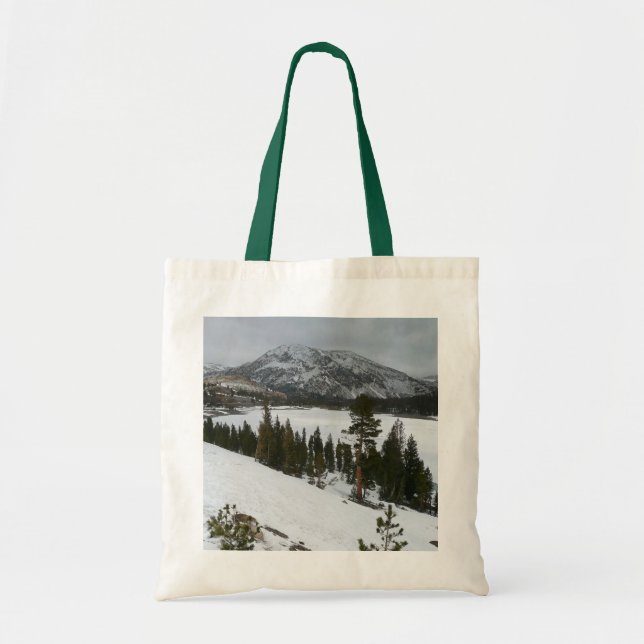 Tote Bag Snowy Ellery Lake California Paysage hivernal (Devant)