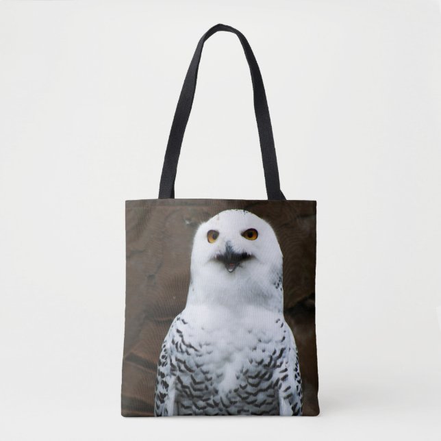 Tote Bag Snowy Owl stcnm (Devant)