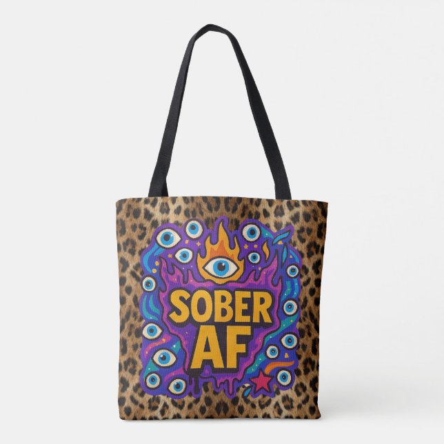 Tote Bag Sober AF -  (Dos)