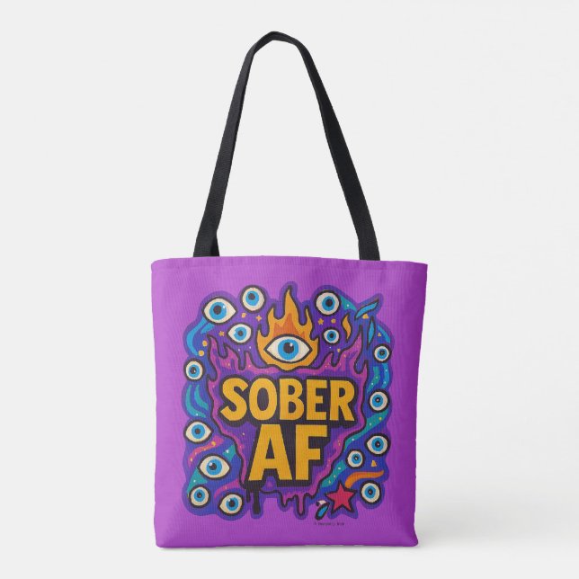 Tote Bag Sober AF -  (Dos)