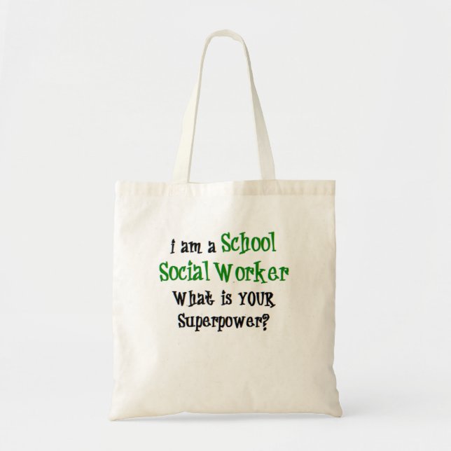 Tote Bag social worker school (Devant)