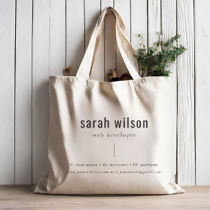 Tote Bag Société promotionnelle personnalisée minimaliste
