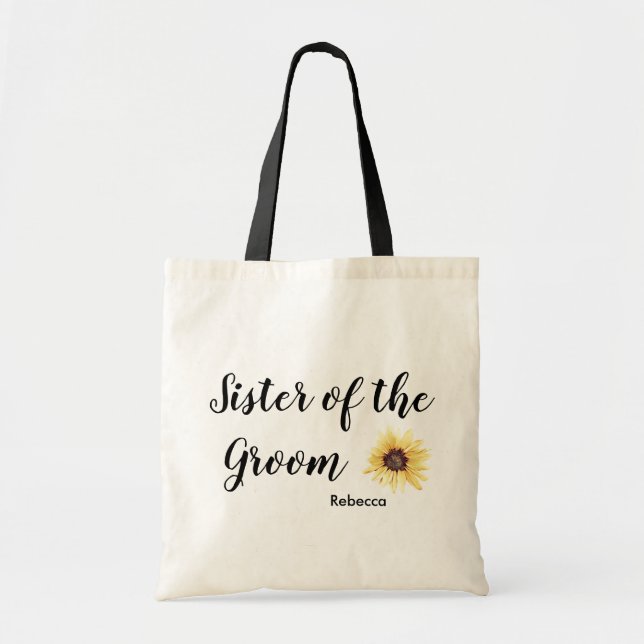 Tote Bag Soeur de tournesol russe personnalisée de la pièce (Devant)