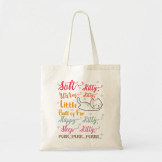 Tote Bag Soft Kitty Chaleureux Kitty Petit Boule De Dormir