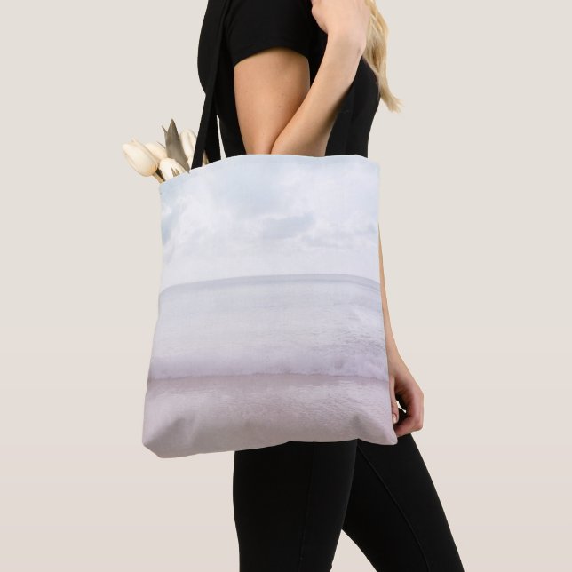 Tote Bag Soft Pastel Ocean Waves 4 #ocean#art (De près)