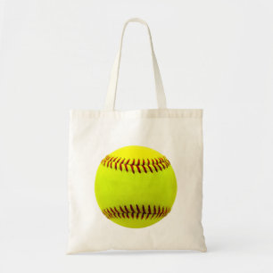 Tote Bag Softball Cutomize Personnaliser le ballon Turquois