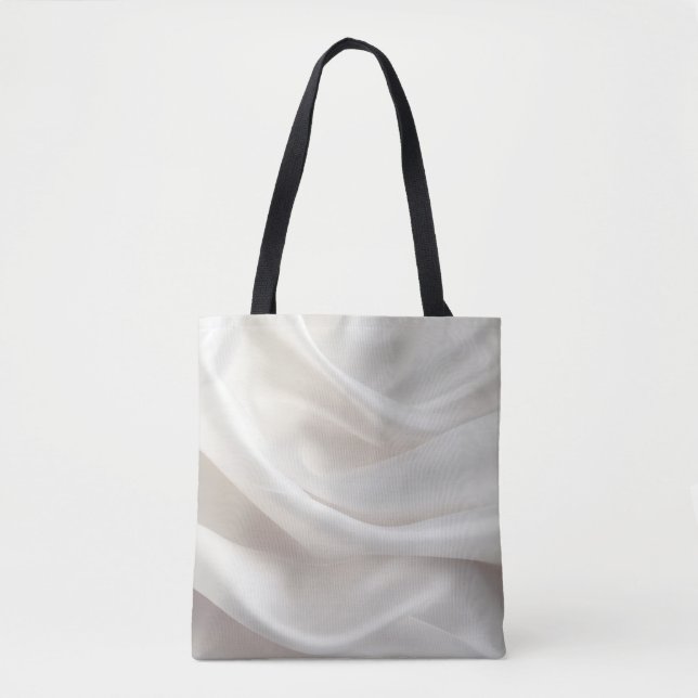 Tote Bag Soie blanche (Devant)