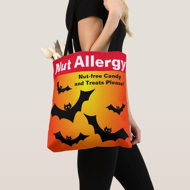 Tote Bag Soin d'Halloween sans bonbons anti-allergie aux no (De près)