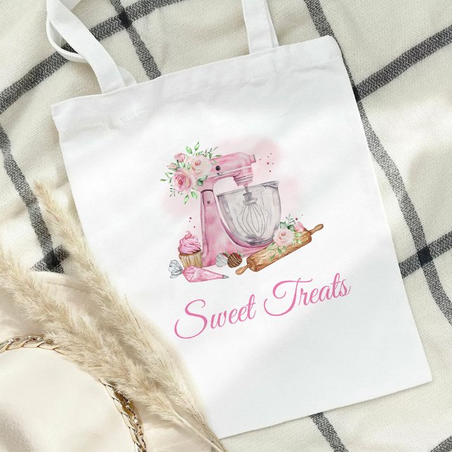 Tote Bag Soins sucrés Boulangerie rose (Créateur téléchargé)
