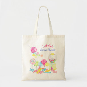 Tote Bag Soins sucrés de bonbons Anniversaire personnalisé