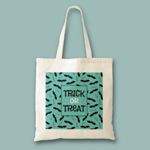 Tote Bag Soirée Halloween Trick or Treat Chauves-souris