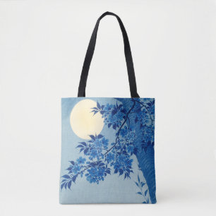 Tote Bag Soirée Lune Arbre Bleu Lune