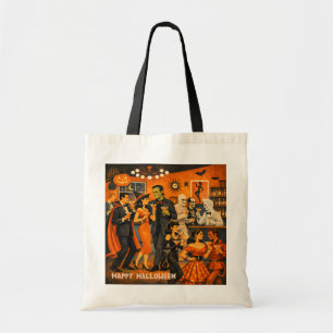 Tote Bag Soirée Martini Halloween Moderne du Milieu du Sièc