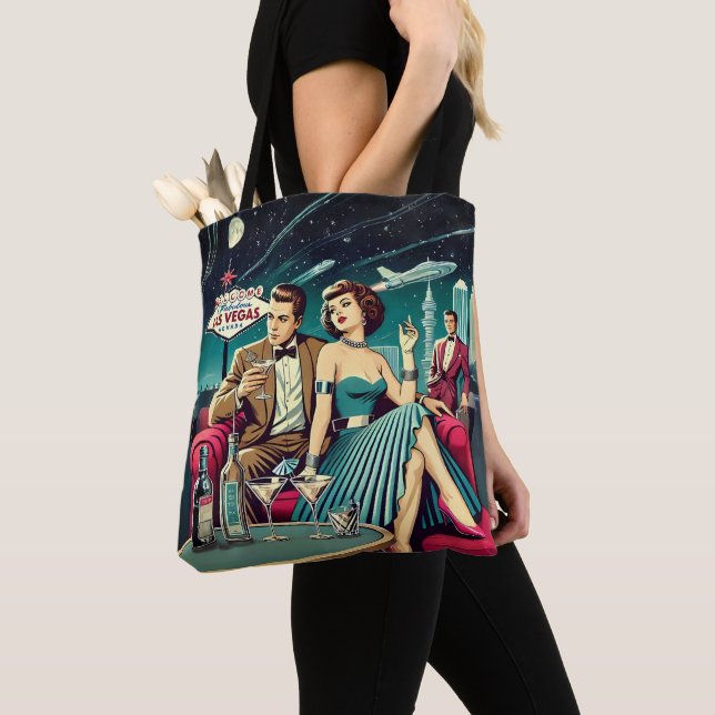 Tote Bag Soirée Martini Las Vegas Age Spatial (De près)