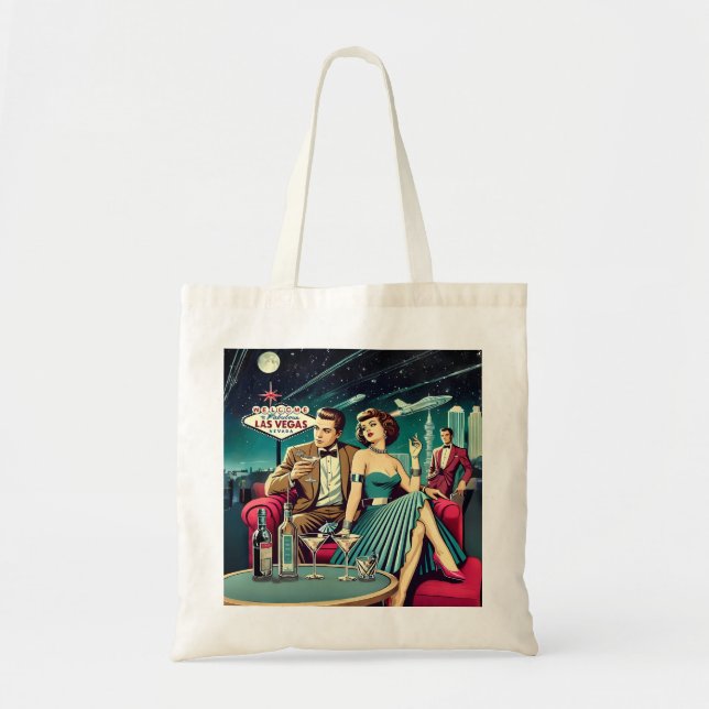 Tote Bag Soirée Martini Las Vegas Age Spatial (Devant)