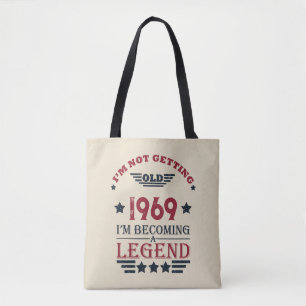 Tote Bag Soirée personnalisée vintage de 55 ans