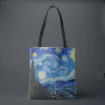 Tote Bag Soirée Van Gogh Starry. Impressionnisme art vintag<br><div class="desc">Sac fourre-tout "La Nuit étoilée" Van Gogh.</div>