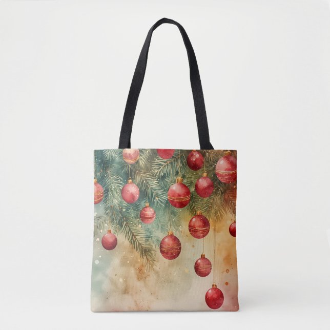 Tote Bag Soirées d'hiver cosy Noël Fourre-tout (Devant)