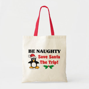 Tote Bag Sois Naughty ! Sauvez Père Noël Le Voyage !