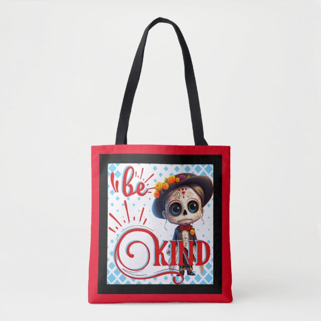 Tote Bag Sois un crâne à sucre (Devant)