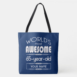 Tote Bag soixante-cinquième D'anniversaire des mondes
