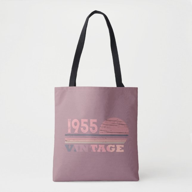 Tote Bag Soixante-dix vintages 70e anniversaire personnalis (Devant)