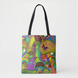 Tote Bag Soixante psychédélique