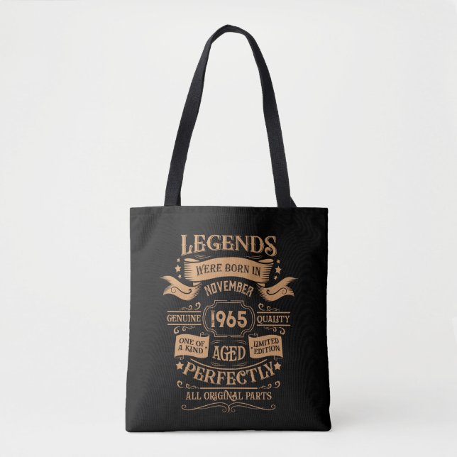 Tote Bag Soixante vintage 60e anniversaire personnalisée (Devant)