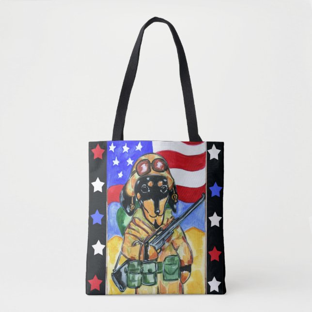 Tote Bag Soldat Doxie (Devant)