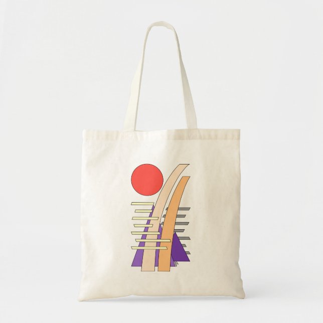 Tote Bag Soleil abstrait, ombres, reflets et structures (Devant)