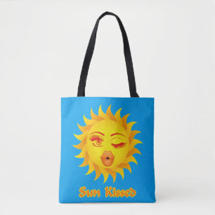 Tote Bag Soleil chaud baisé, émoticône solaire, flirt