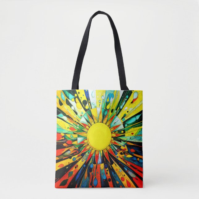 Tote Bag Soleil Dans Abstrait 910 (Devant)