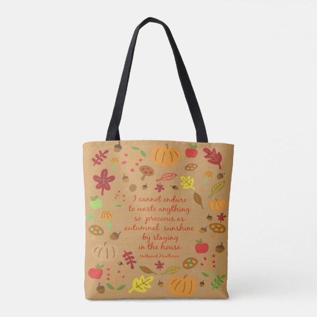 Tote Bag Soleil d'automne (Dos)