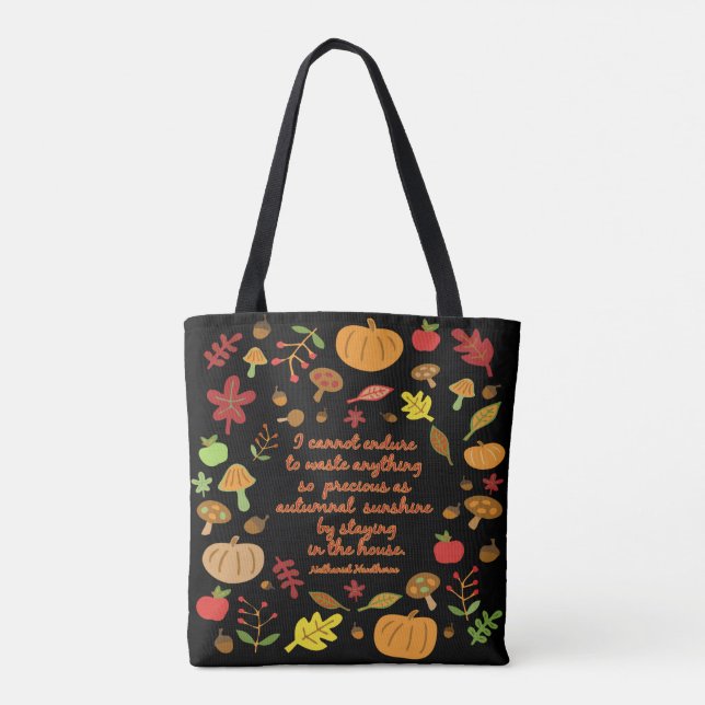 Tote Bag Soleil d'automne (Dos)