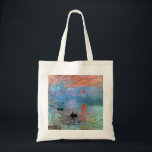 Tote Bag Soleil de l'impression Claude Monet<br><div class="desc">Impression Lever de soleil peint par Claude Monet en 1872.</div>