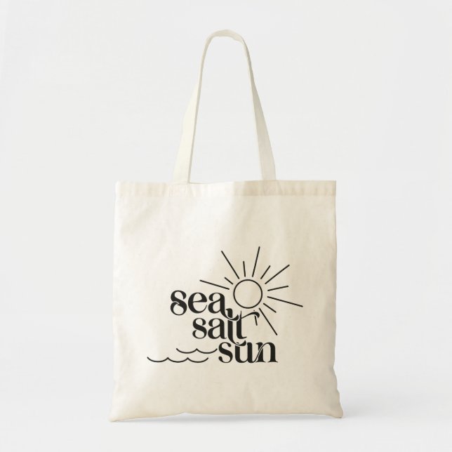 Tote Bag Soleil de sel marin (Devant)