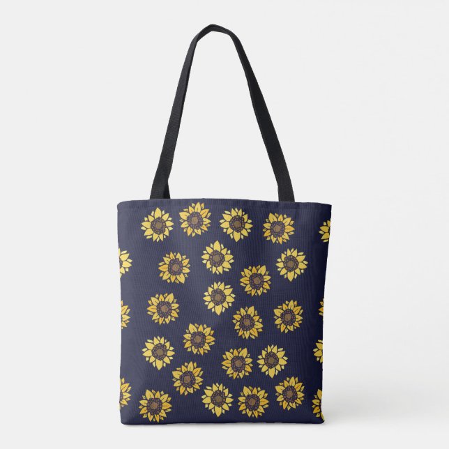 Tote Bag Soleil d'été tournesol (Dos)