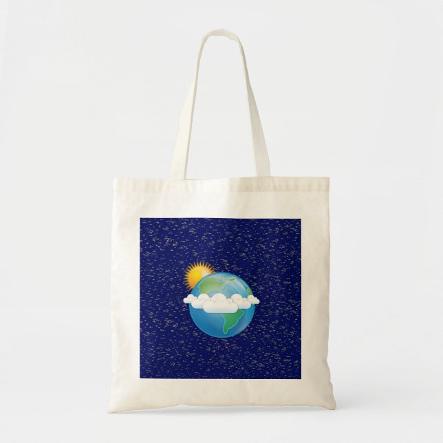 Tote Bag Soleil et Terre - (Devant)